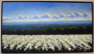 Poppy Fields, 2004, oil on canvas, 39 x 71 inches